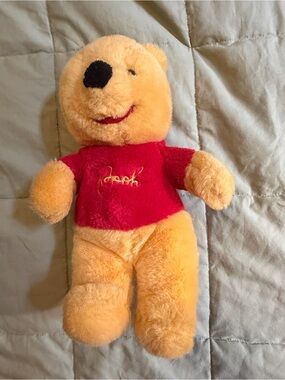 Sears Yellow Winnie Plush with Red Shirt